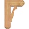 Ekena Millwork Balboa Craftsman Smooth Bracket w/ Offset Brace, Western Red Cedar, 7 1/2"W x 18"D x 26"H BKT0806X18X26BOA04SWR - alternate 2